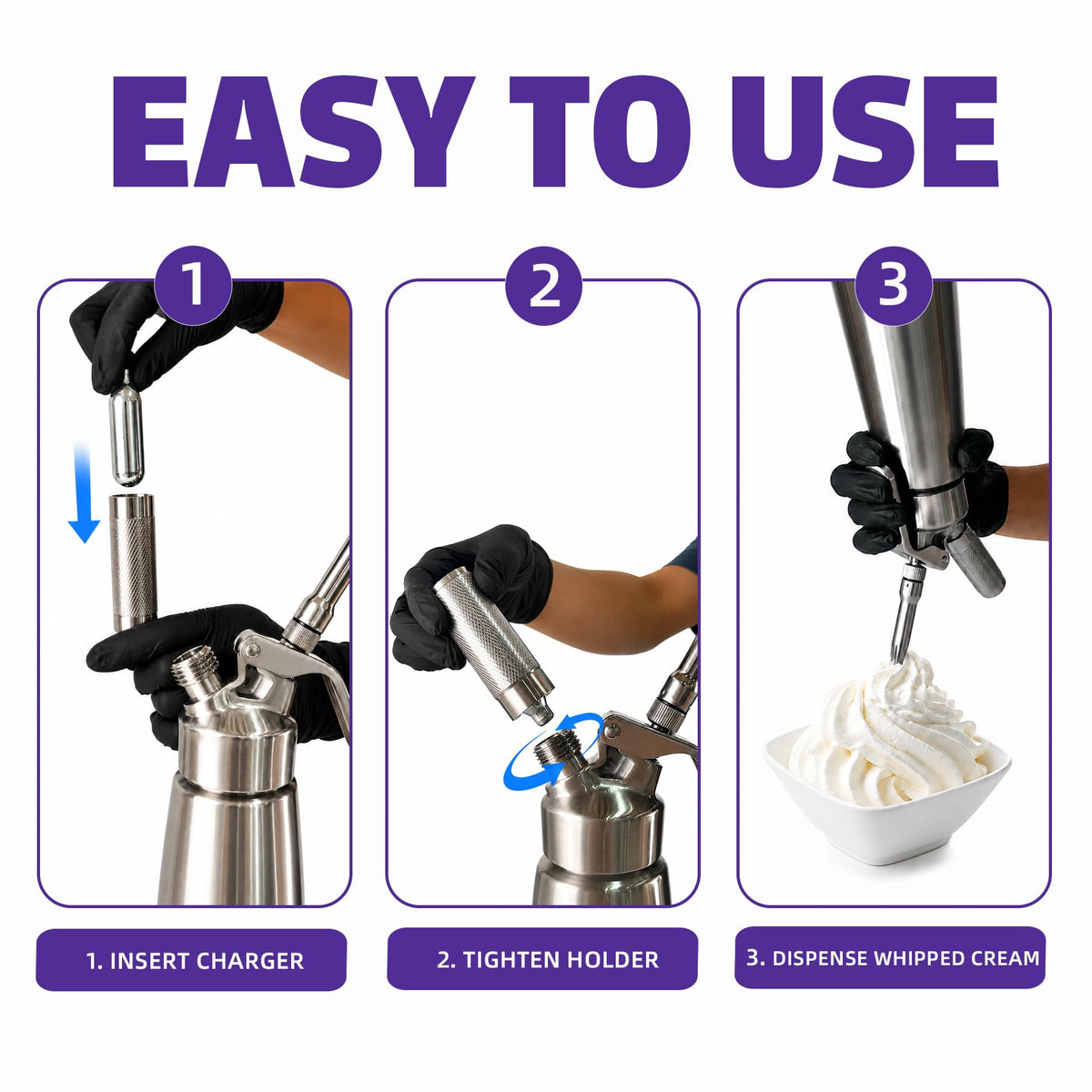 Whipped Cream Charger 10-Pack Food Grade U5749