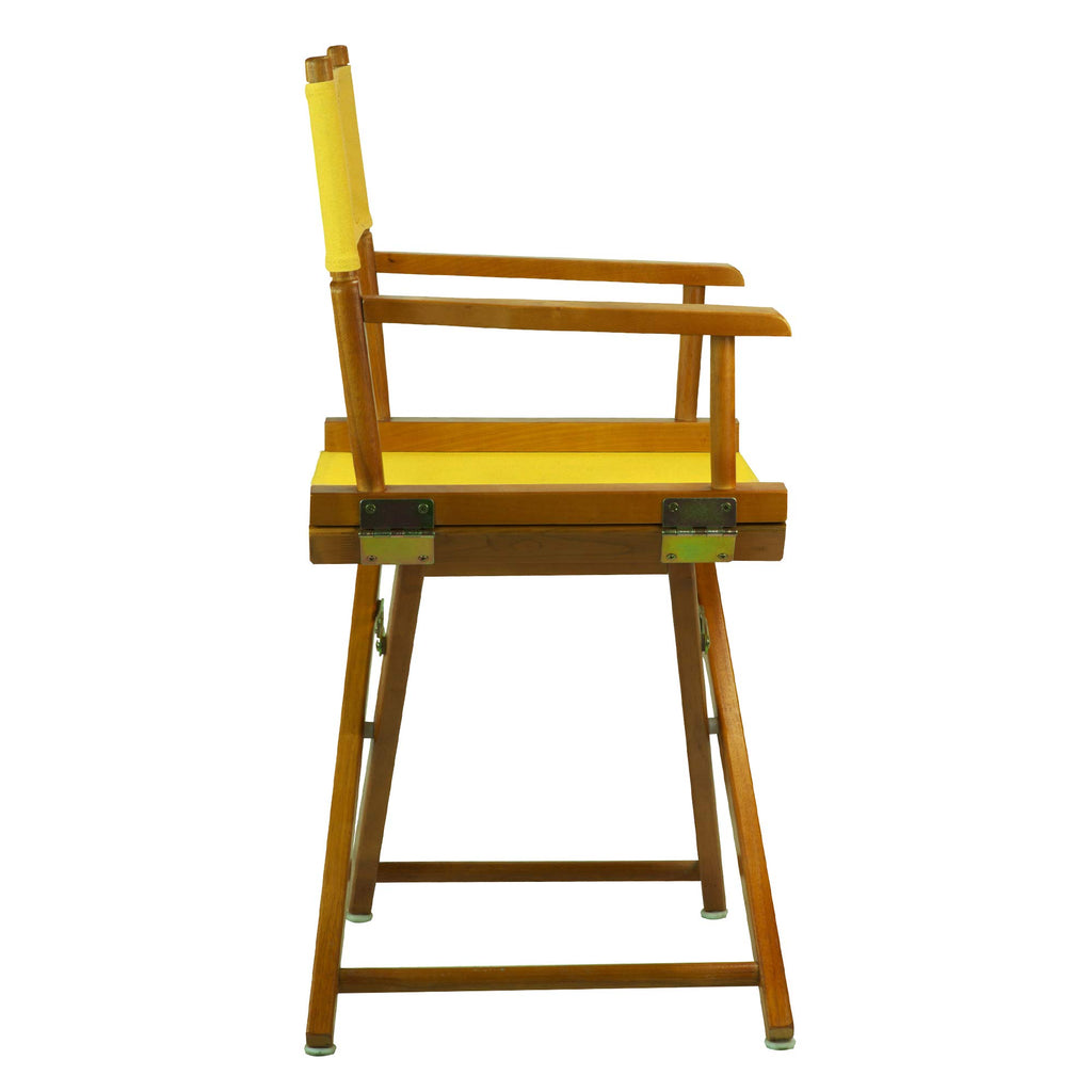 Honey Oak Frame Gold Canvas Director Chair G9794