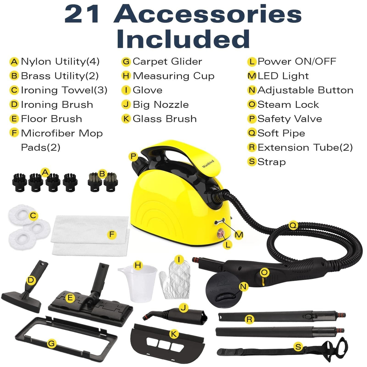 4.5 Bar 300°F Steam Cleaner D5896