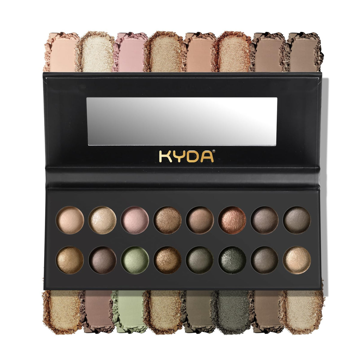 16 Colors Baked Eyeshadow Palette Matte Shimmer Finish Z4634