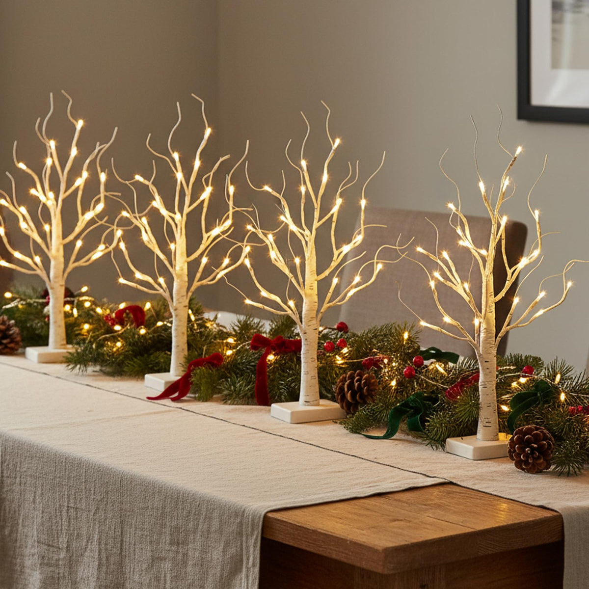 Lighted Birch Tree with LED Lights Q874434