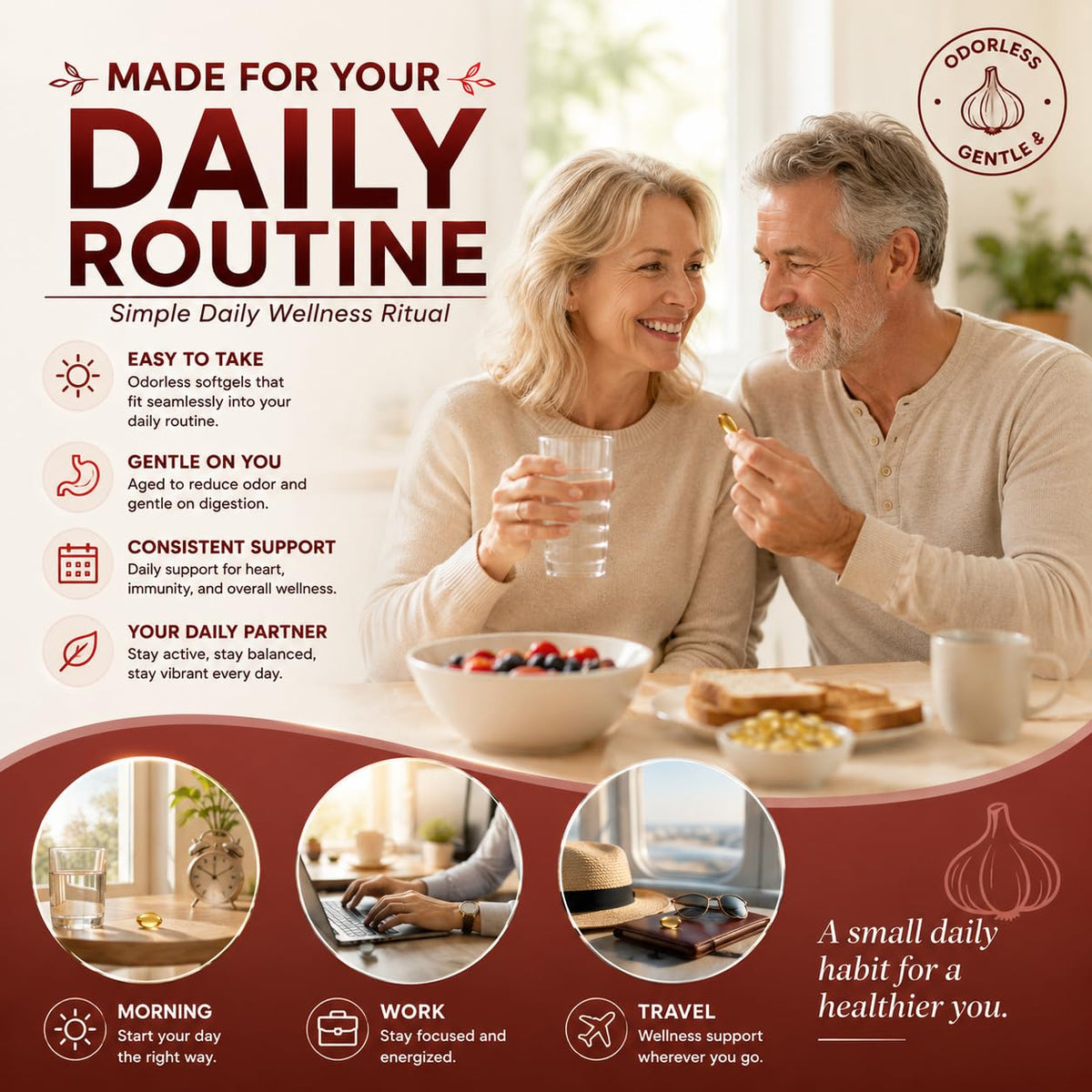 300 Aged Odorless Garlic Extract Softgels L761
