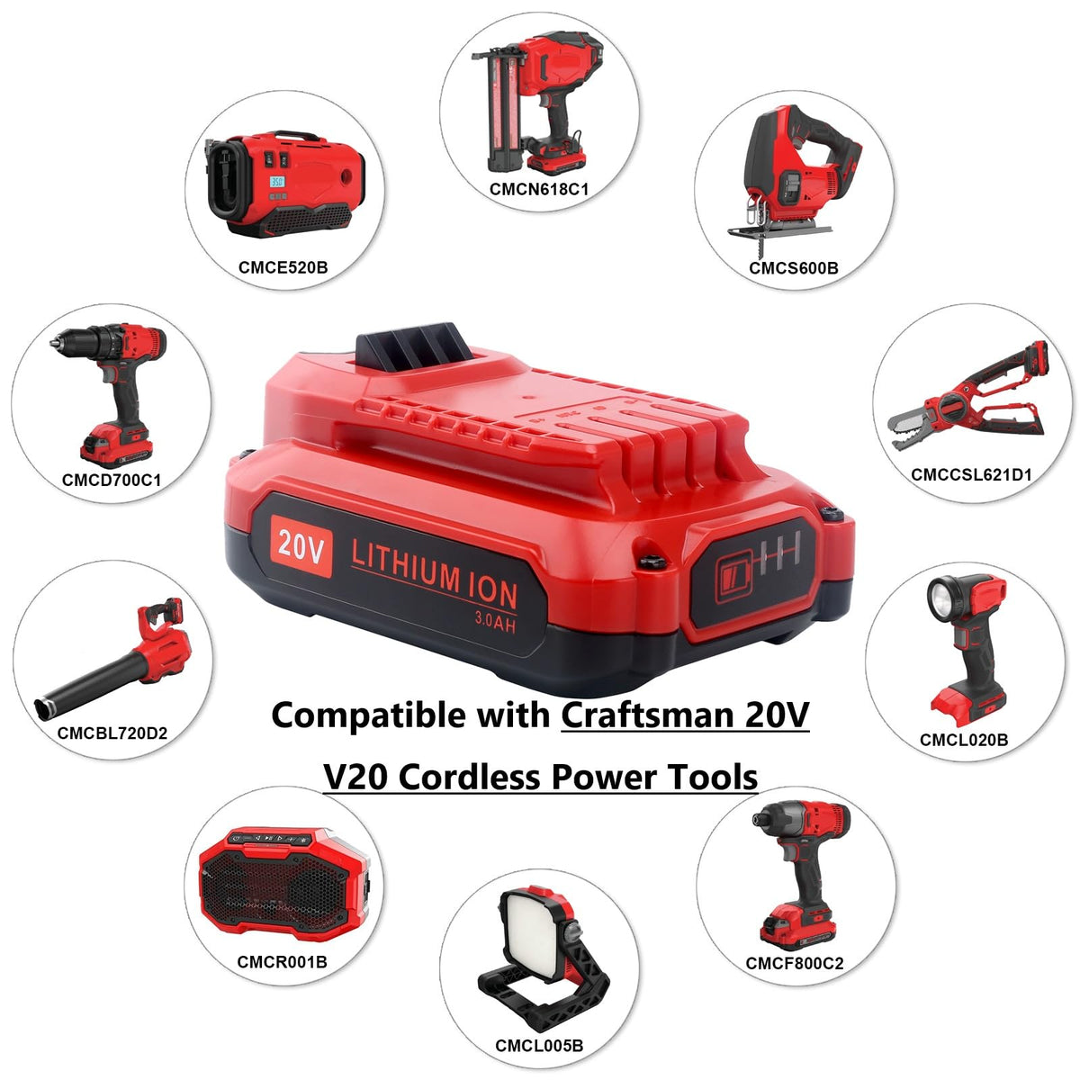 20V Lithium Battery W6471