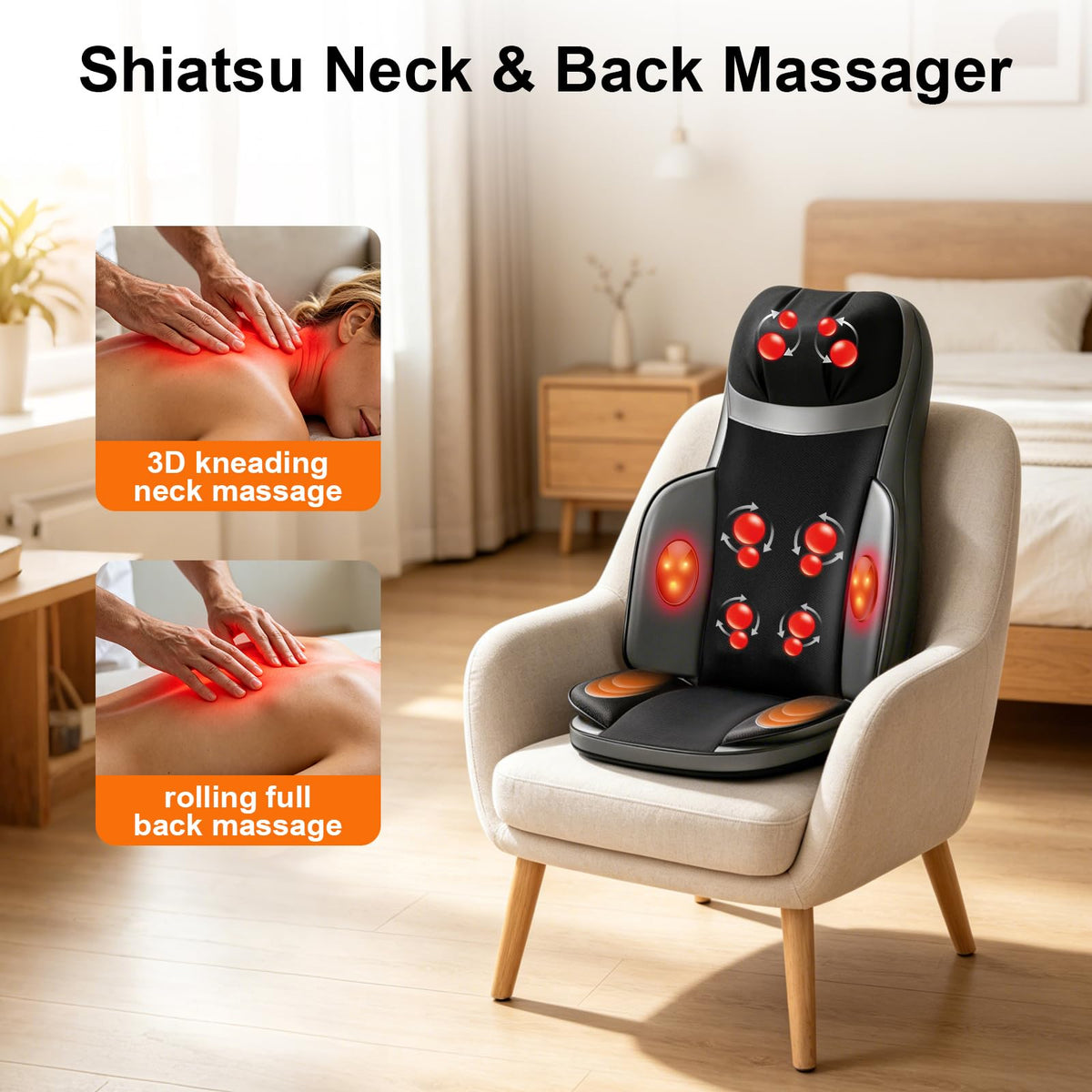 Shiatsu Neck Back Massager with Foot Massager L75487