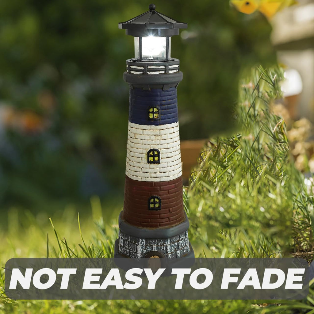 Solar Lighthouse Outdoor Statue B3040