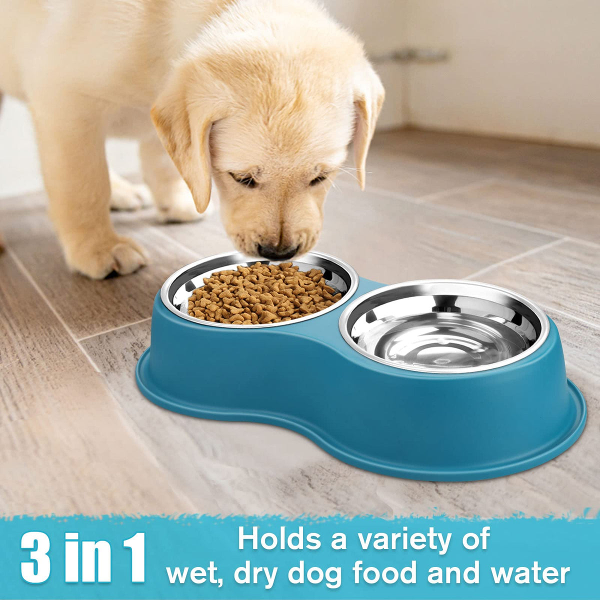 Stainless Steel Non-Slip Dog Bowls T686