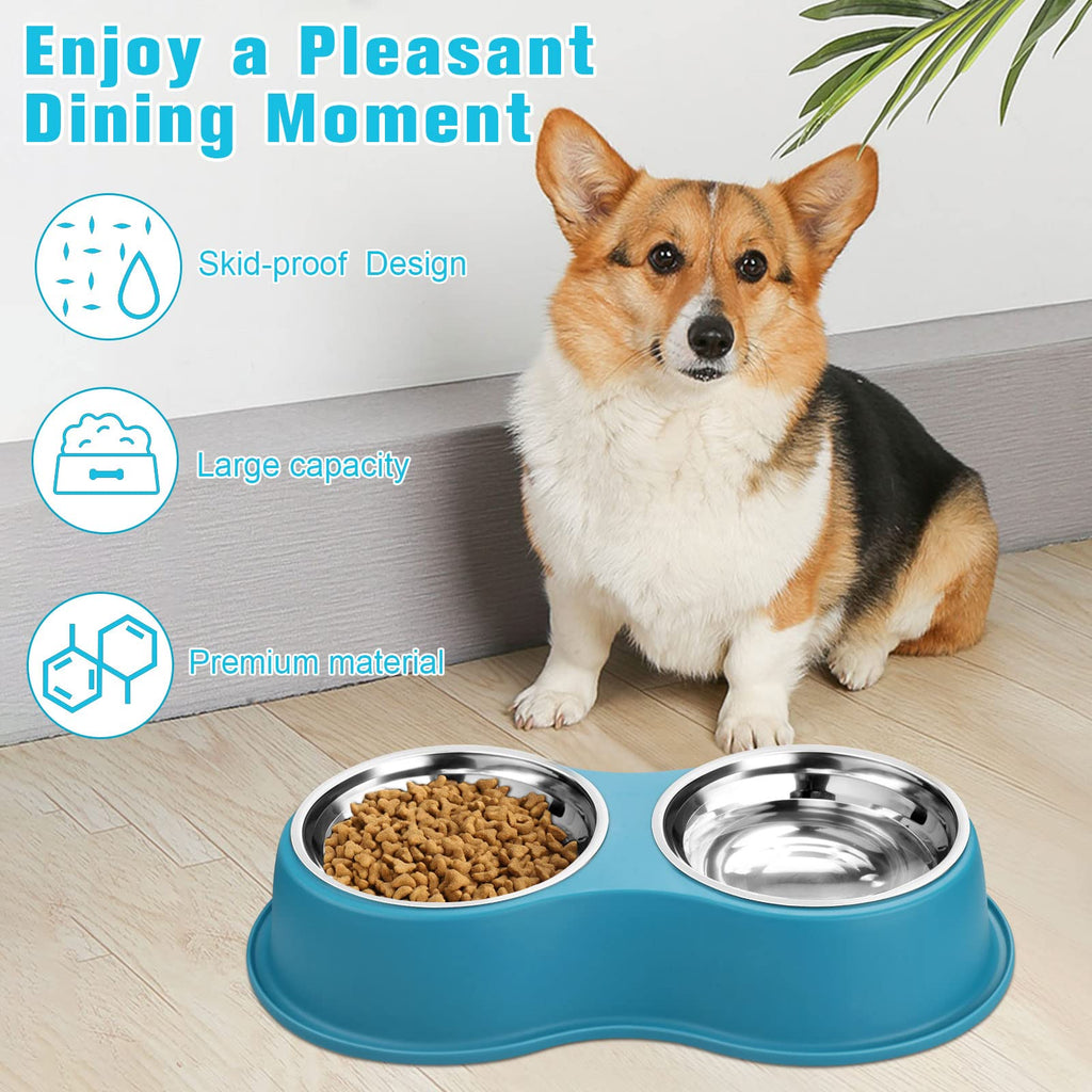 Stainless Steel Non-Slip Dog Bowls T686
