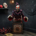 5 Ft. Skeleton Clown Halloween Decoration H535004
