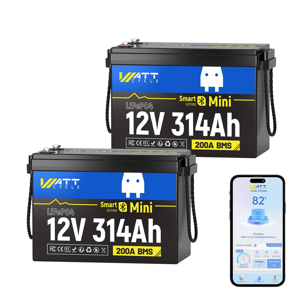 12V 314Ah LiFePO4 Battery 2 Pack H21347