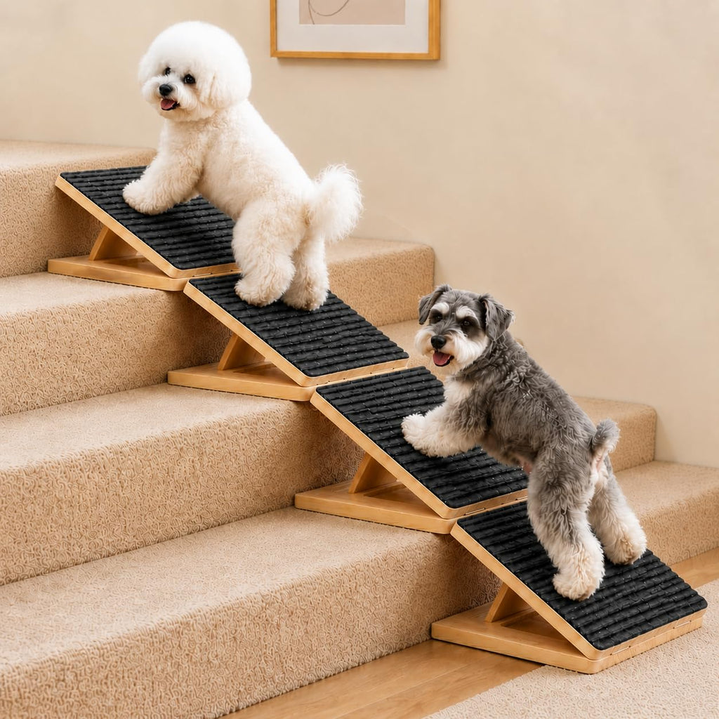 Adjustable Non-Slip Wooden Dog Ramp D156537