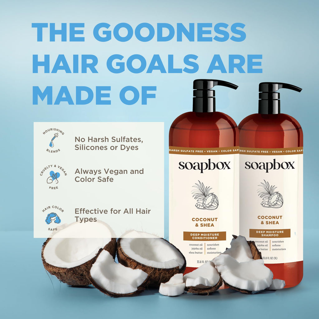 Coconut & Shea Shampoo & Conditioner Set V3305