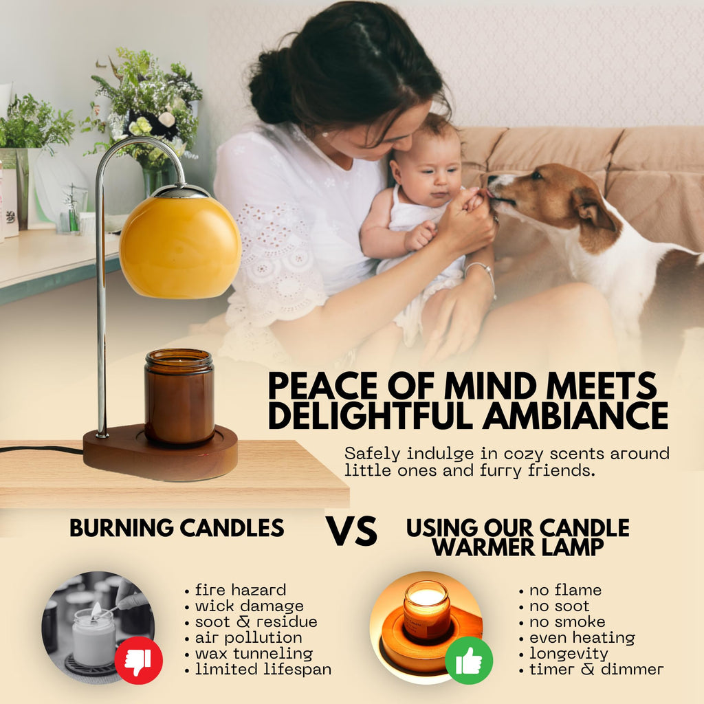 Dimmable Electric Candle Warmer Lamp with Timer Q228842