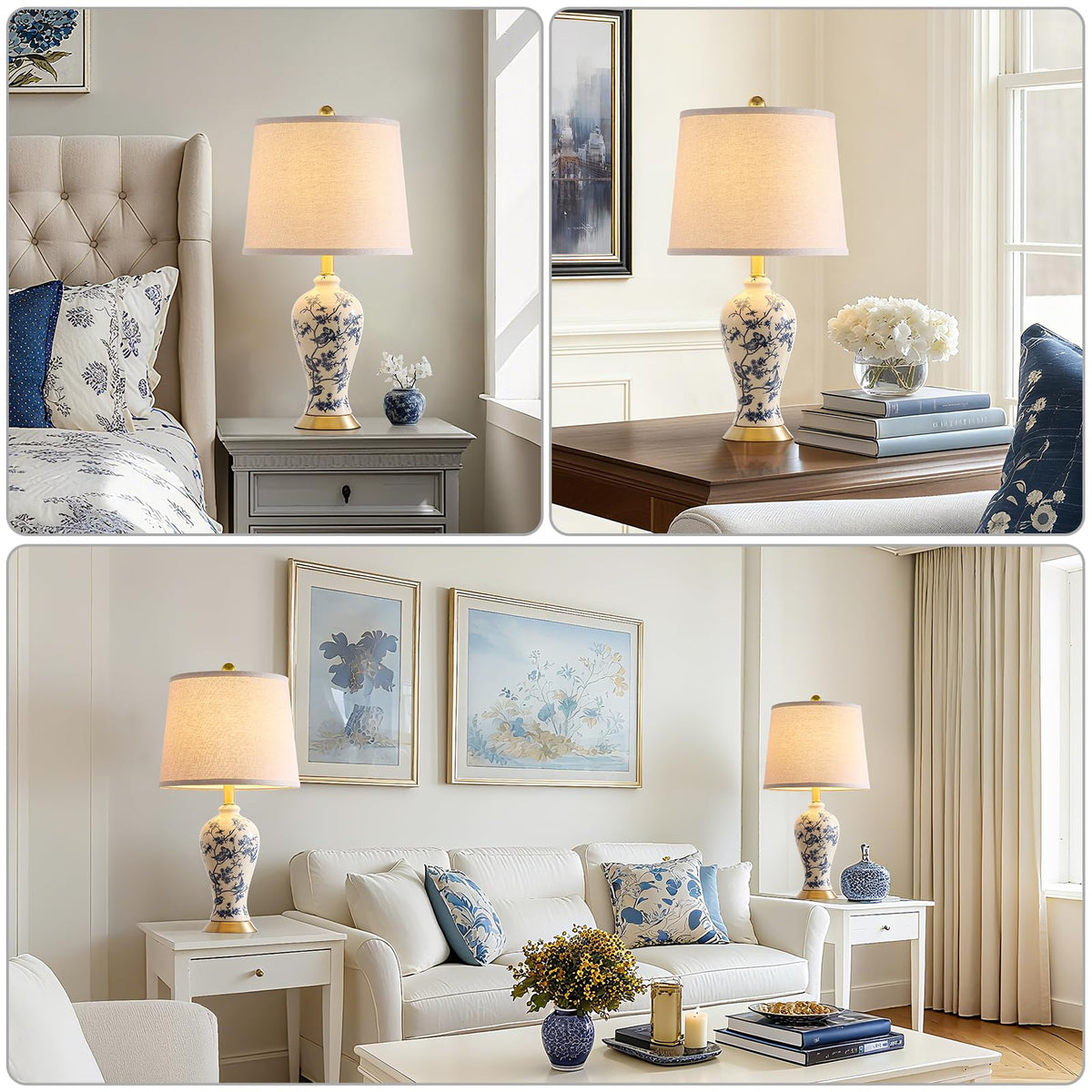 24" Ceramic Table Lamps Set of 2 J45316