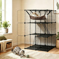 3-Tier Cat Cages Indoor V93706