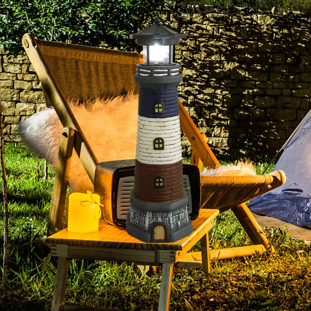 Solar Lighthouse Outdoor Statue B3040
