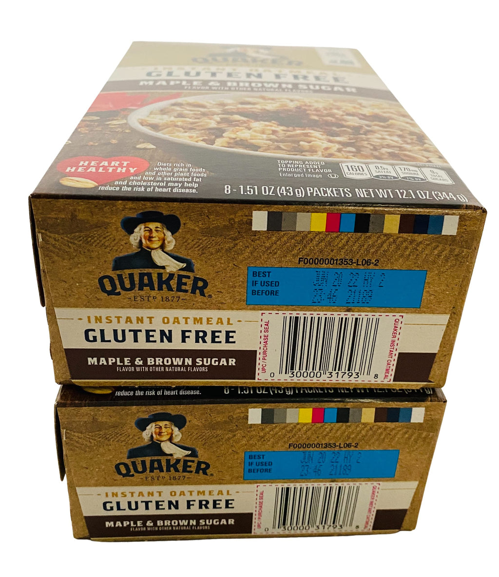 Gluten Free Instant Oatmeal Maple and Brown Sugar K12004