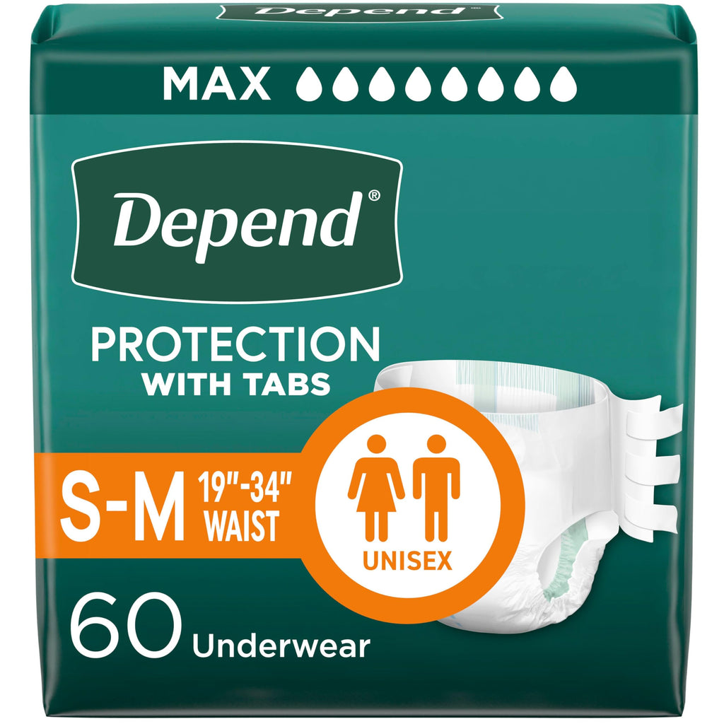 Adult Diapers with Tabs S/M 60 Count X2746