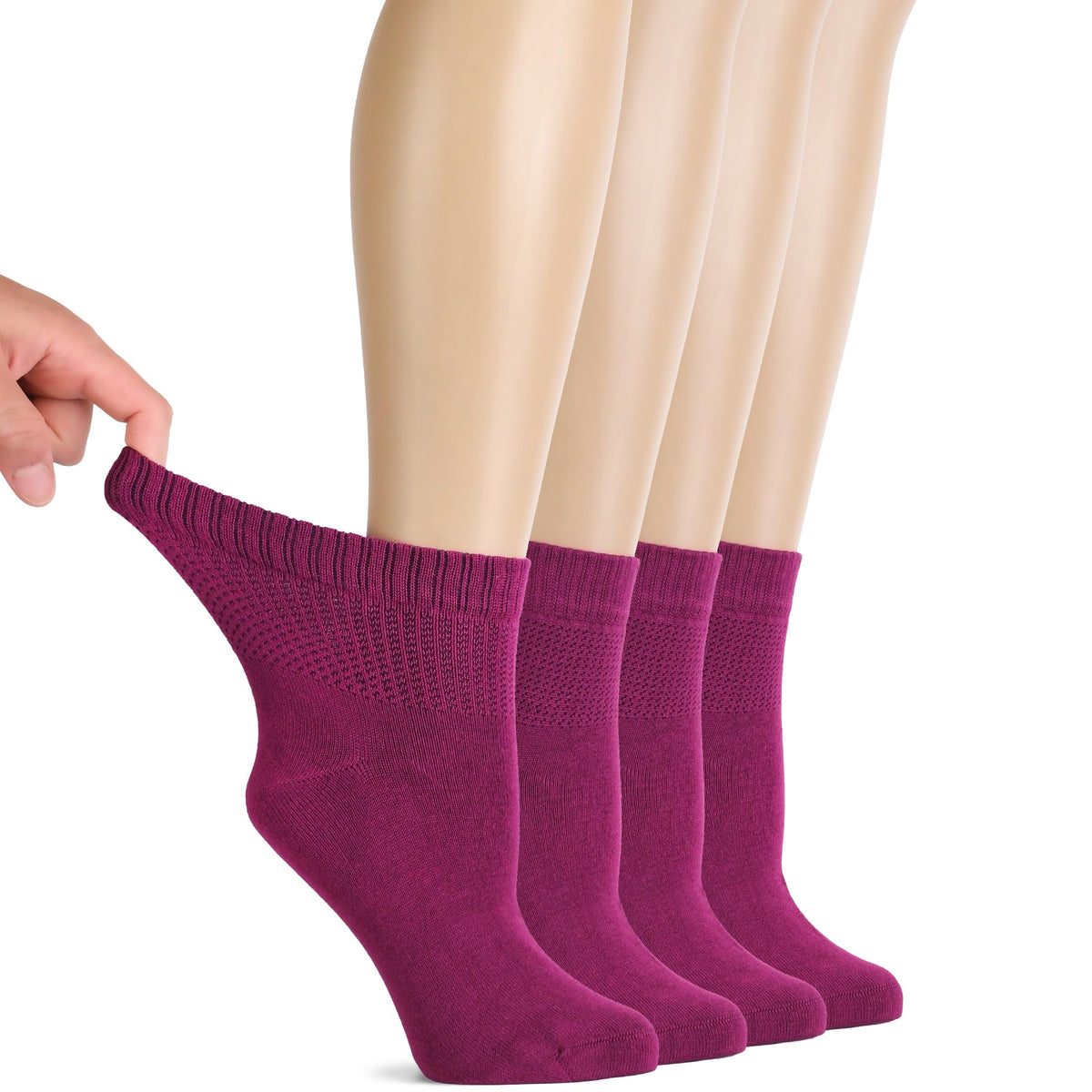 Bamboo Seamless Ankle Socks N165