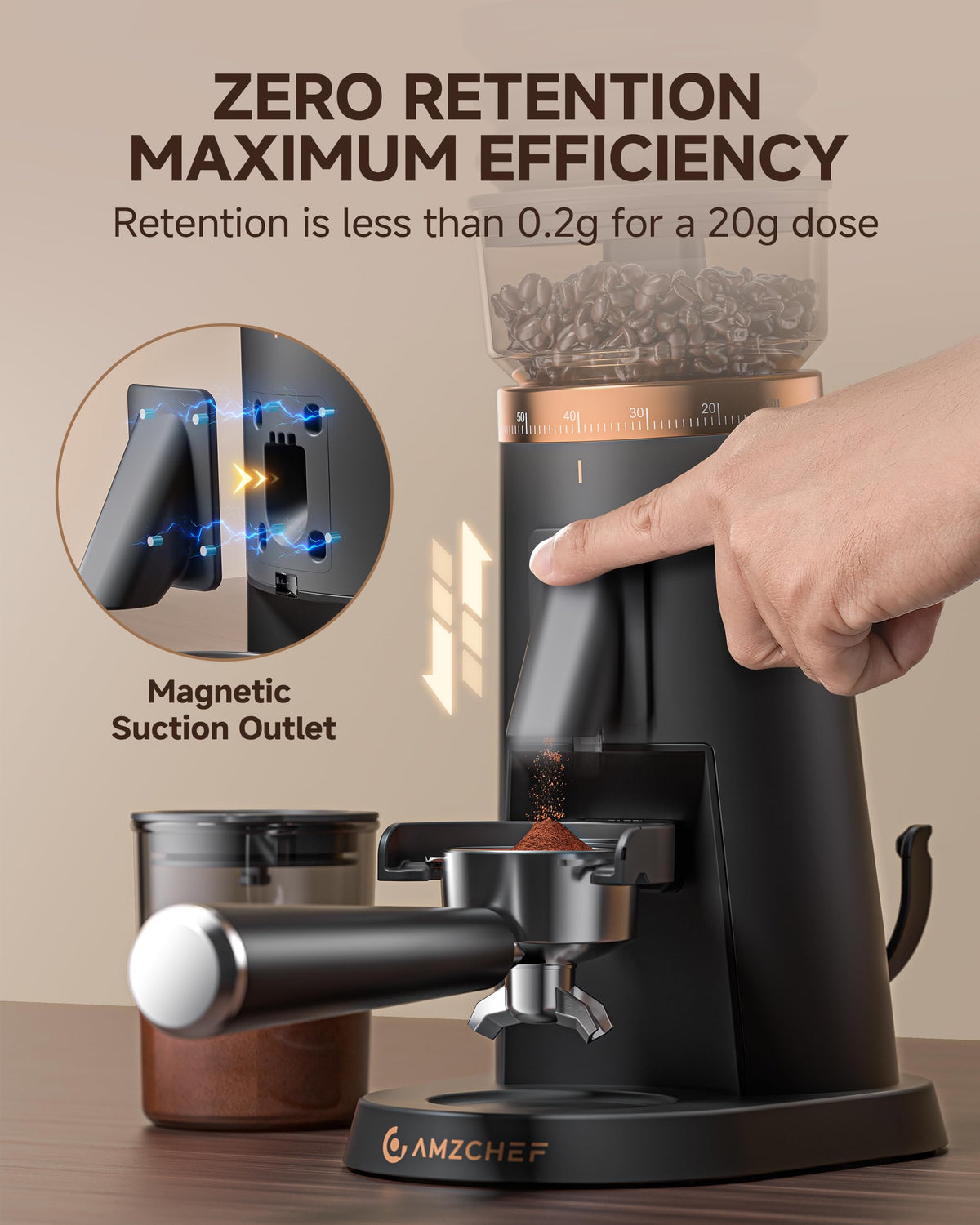 Single Dose Coffee Grinder 40mm Burr E6686