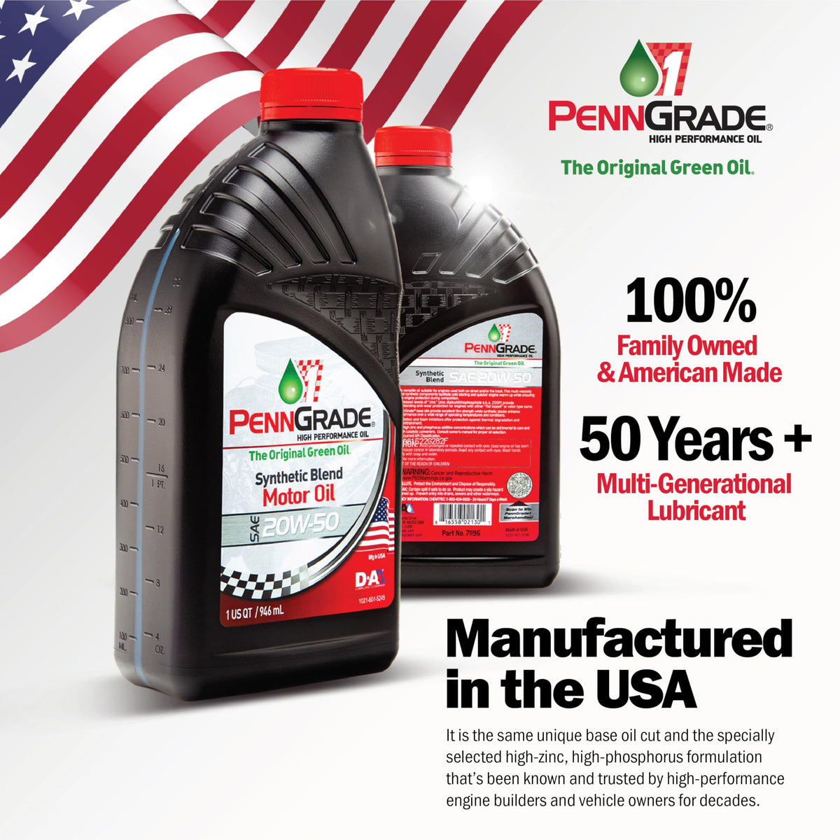 Synthetic Blend High Performance Oil SAE 5W-30 1 Quart 12 Pack D314