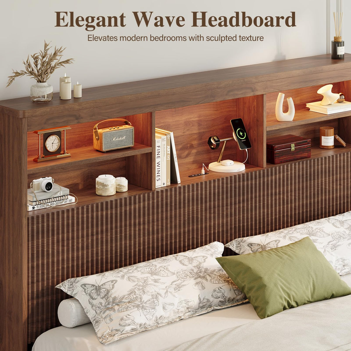 King Size Bed Frame with 4 Storage Drawers V574002