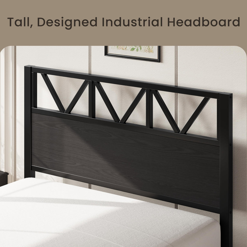 Twin XL Bed Frame with 2 Storage Drawers H381