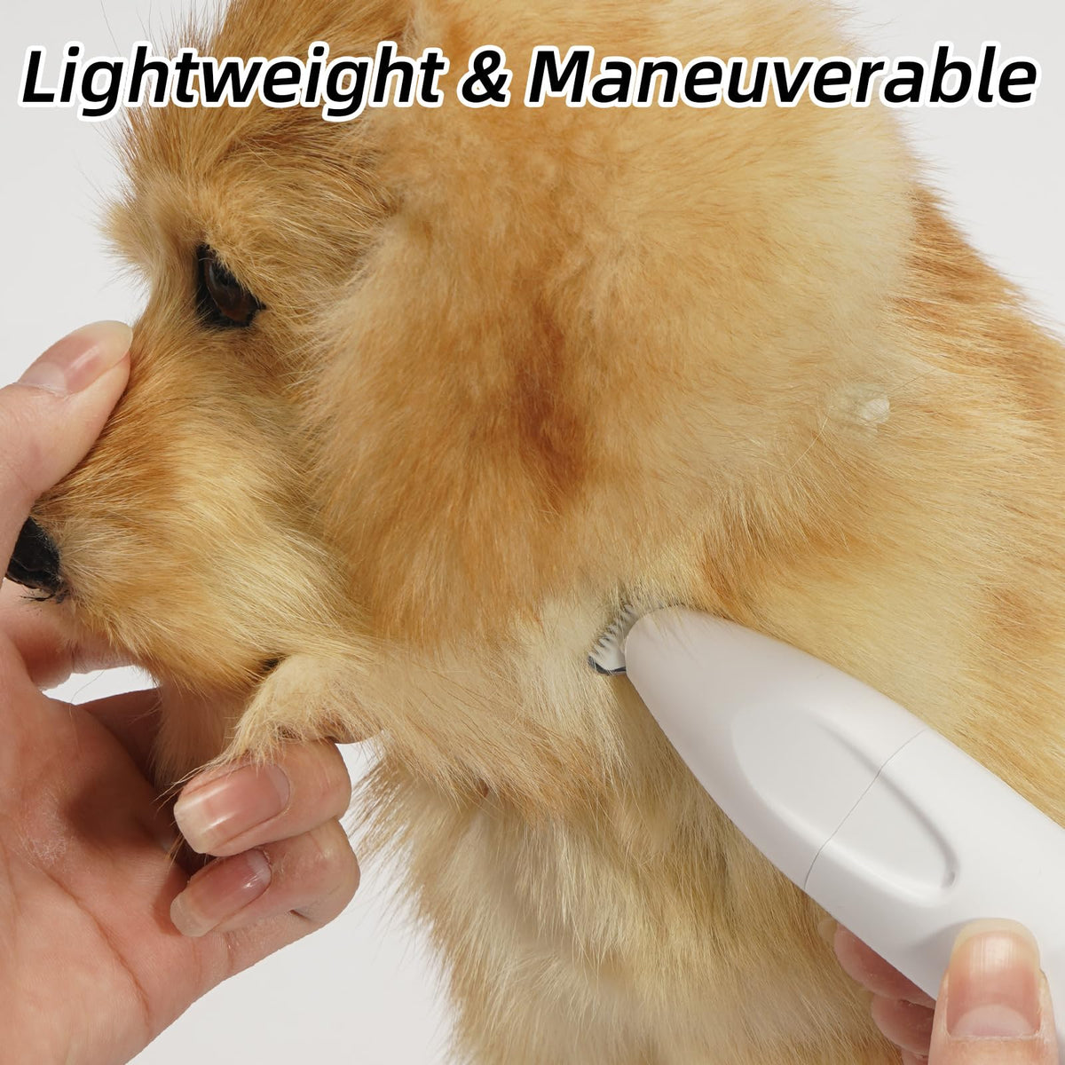 Quiet 2-in-1 Pet Hair Trimmer & Nail Grinder with LED Light G186