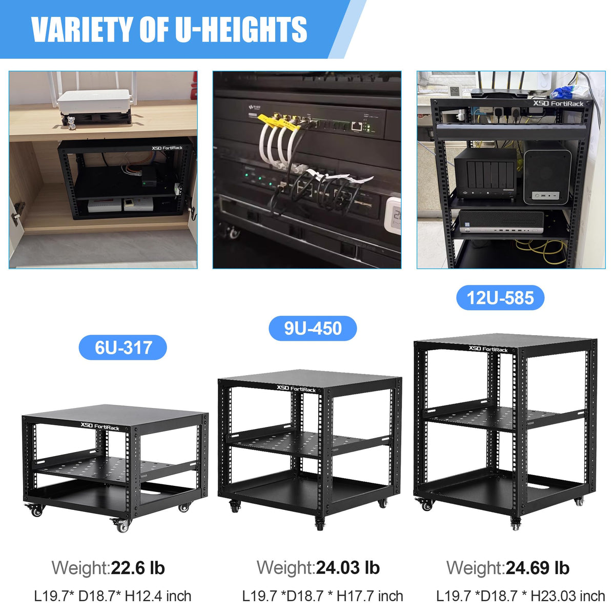 6U Open Frame Rack U7684