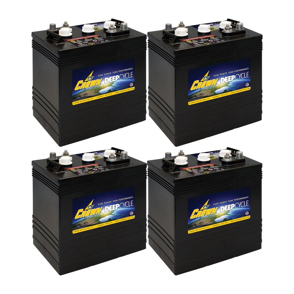 6V 260Ah Flooded Lead Acid Deep Cycle Battery Pack of 4 C1232