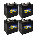 6V 260Ah Flooded Lead Acid Deep Cycle Battery Pack of 4 C1232