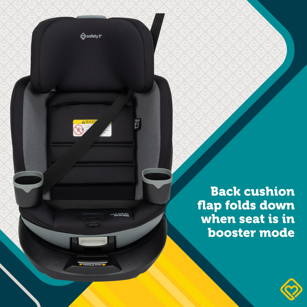 Black Convertible Car Seat M61100