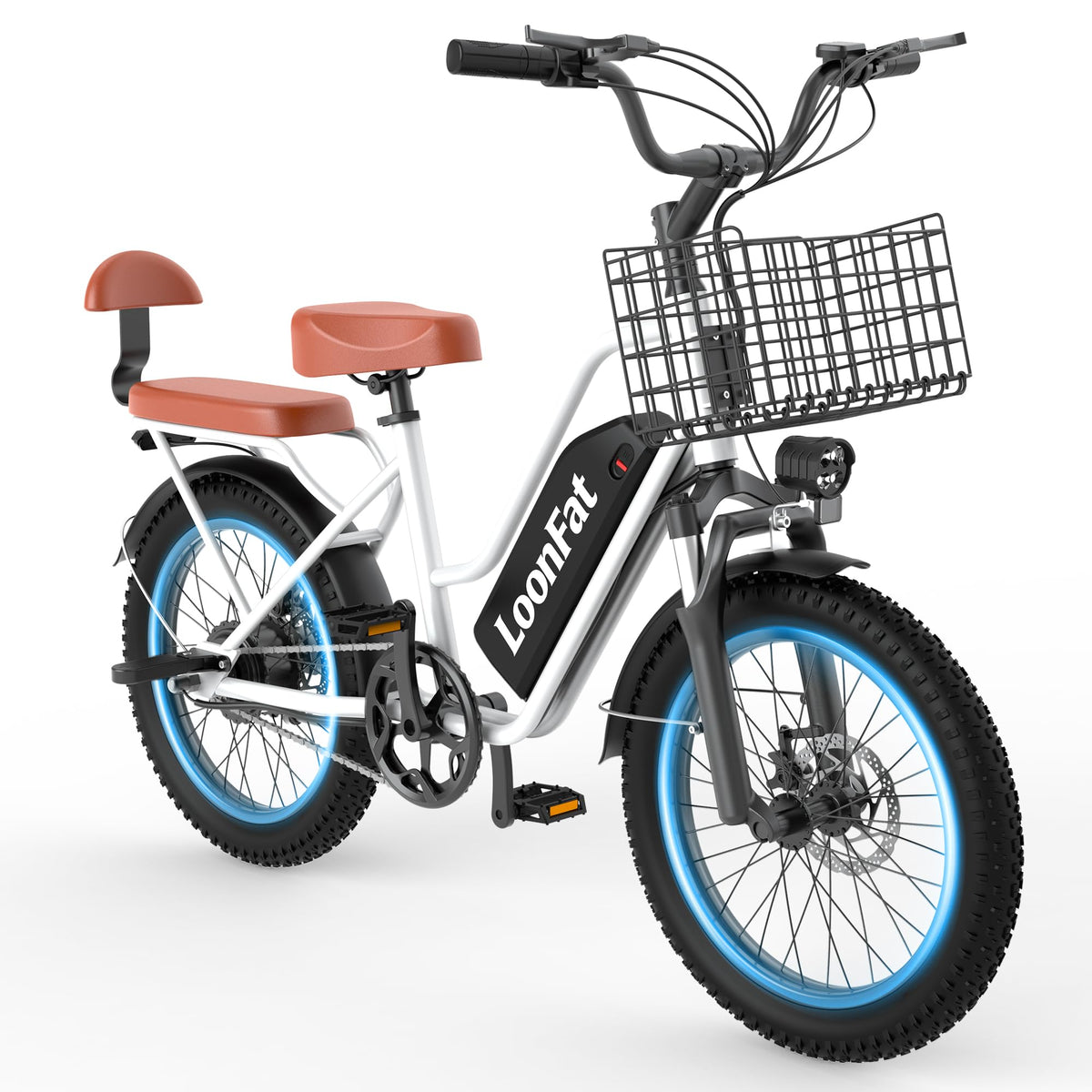 1000W 48V 13Ah Electric Bicycle with Rear Seat and Front Basket T174