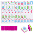 166 Acrylic Engraved Mahjong Tile Set with Carrying Bag H167