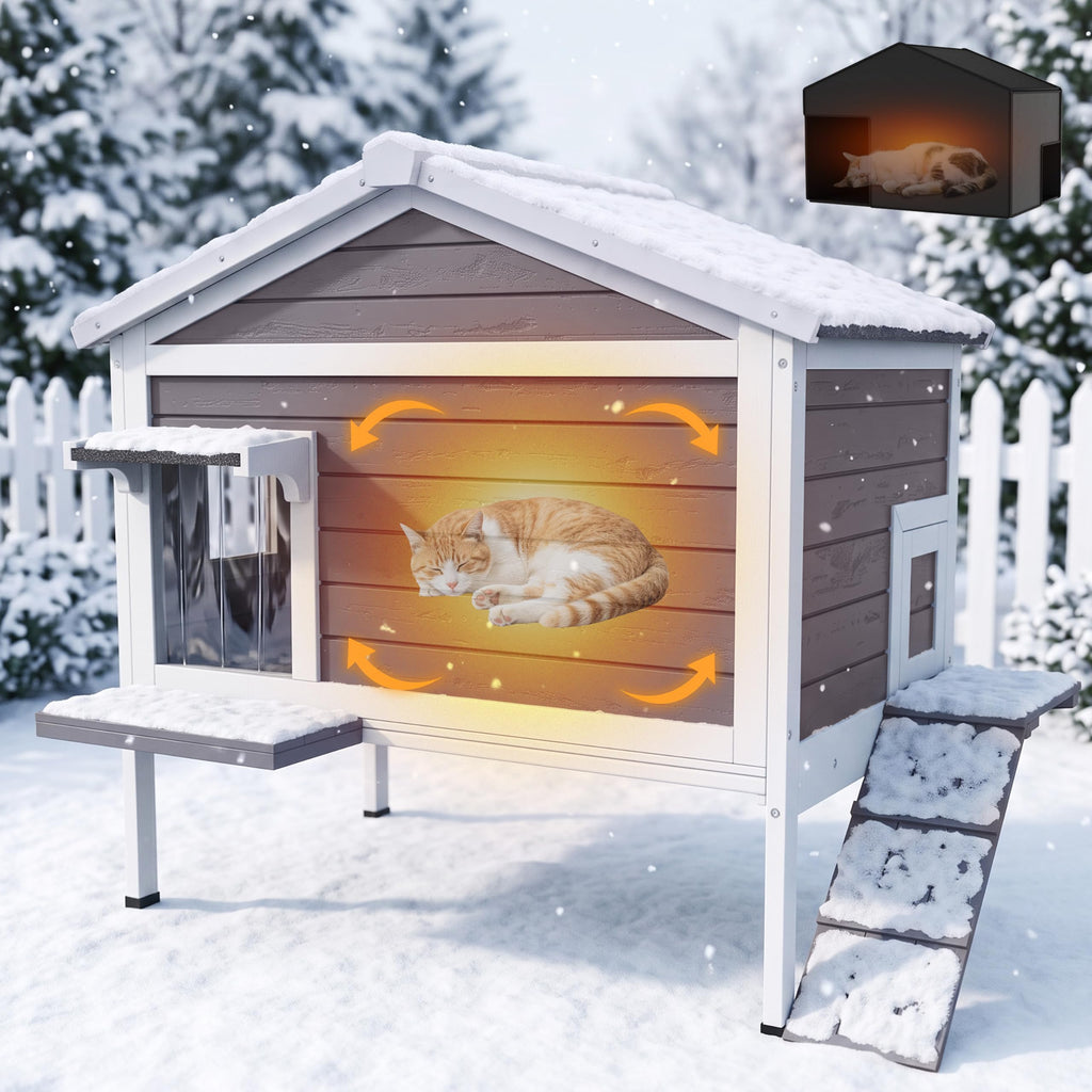 Insulated Outdoor Cat House M549694