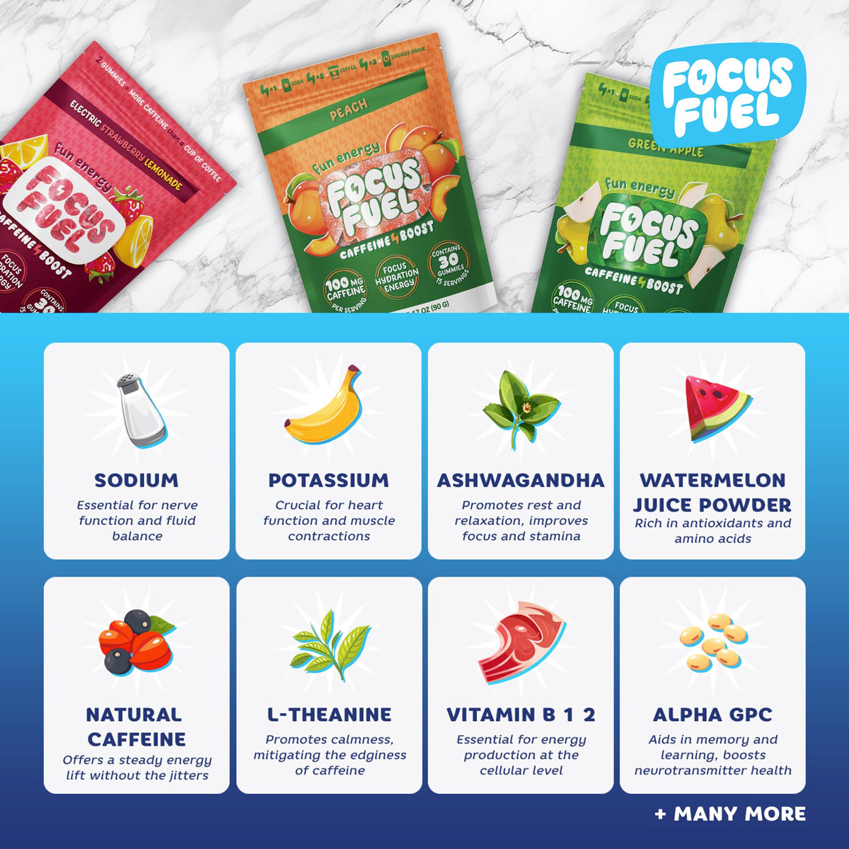 100mg Caffeine Energy Chews Variety Sampler F8979