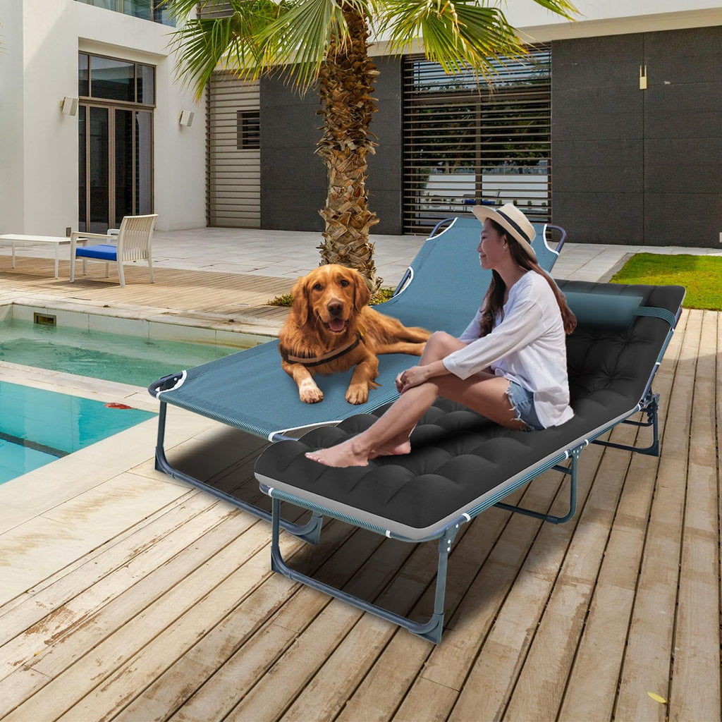 Folding Camping Cot with Mattress L580