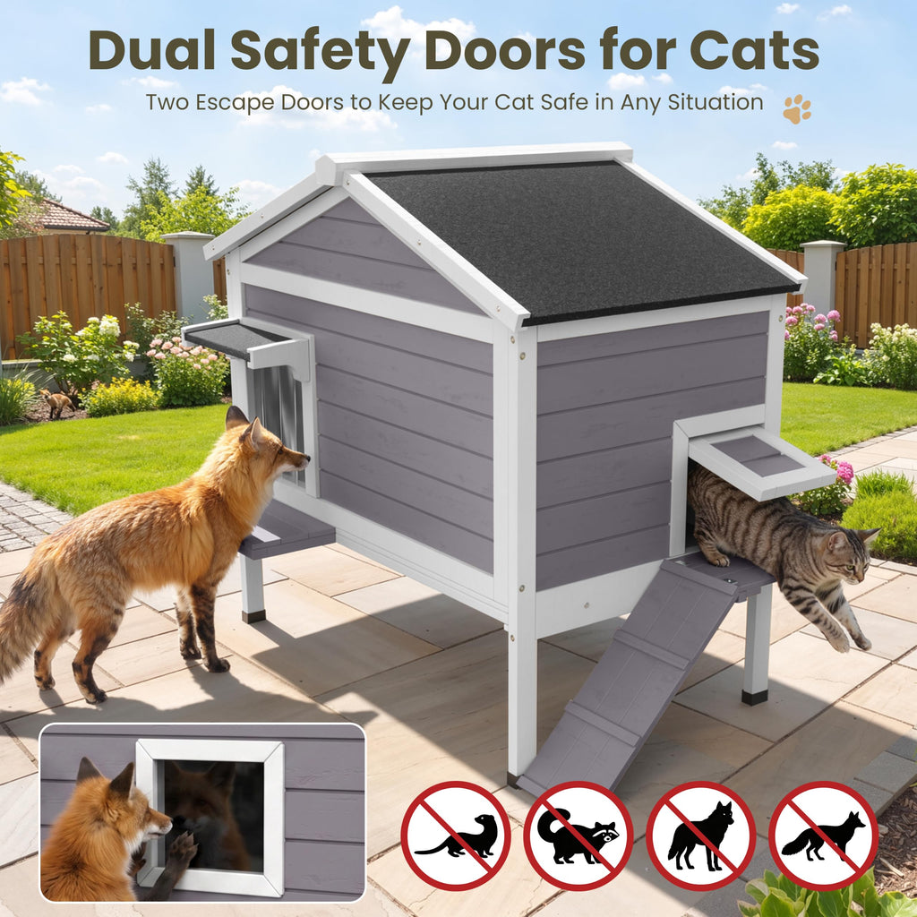 Insulated Outdoor Cat House M549694