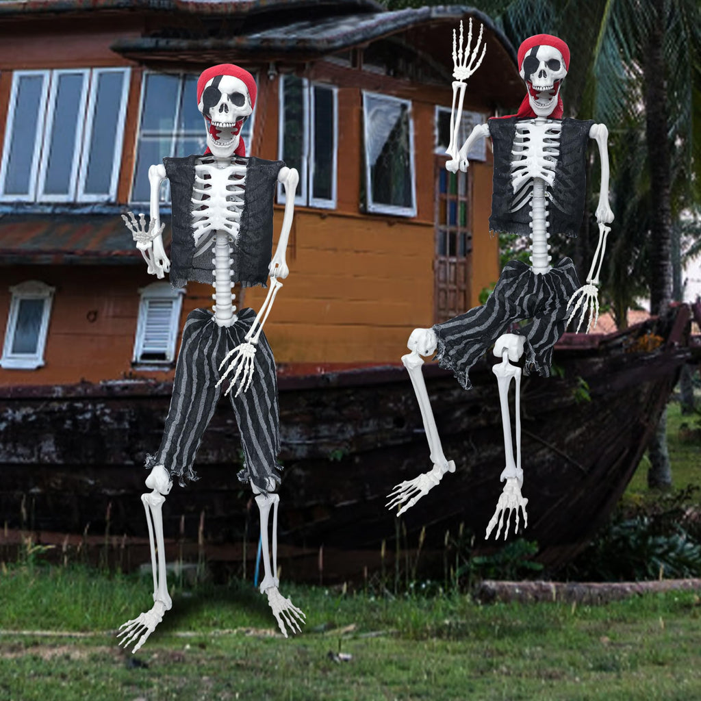 5.4ft Posable Life Size Skeleton with Movable Joints U872350