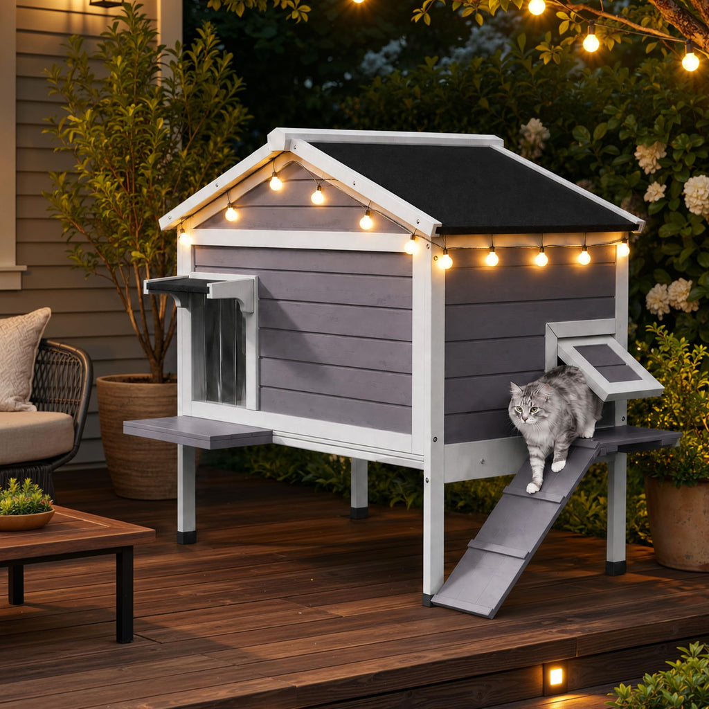 Insulated Outdoor Cat House M549694