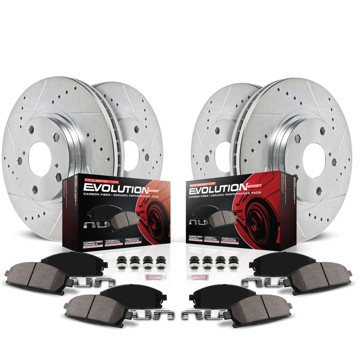 Brake Pad & Rotor Kit Front & Rear R187722