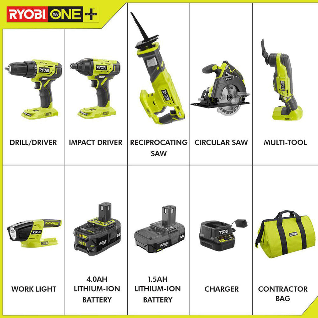 18V Lithium Ion 6 Tool Combo Kit M550