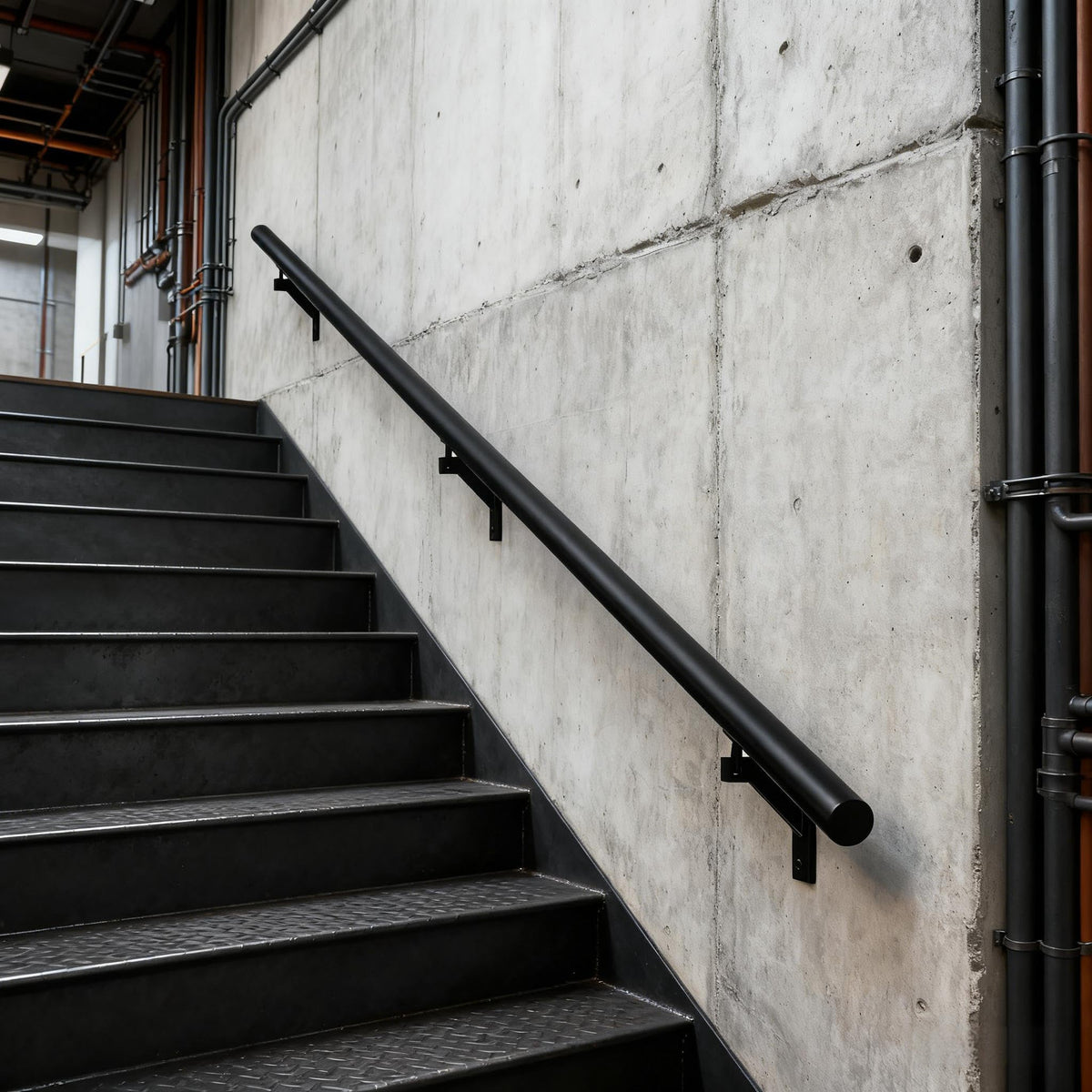 5 FT Aluminum Handrail Kit with Stainless Steel Brackets Z5389