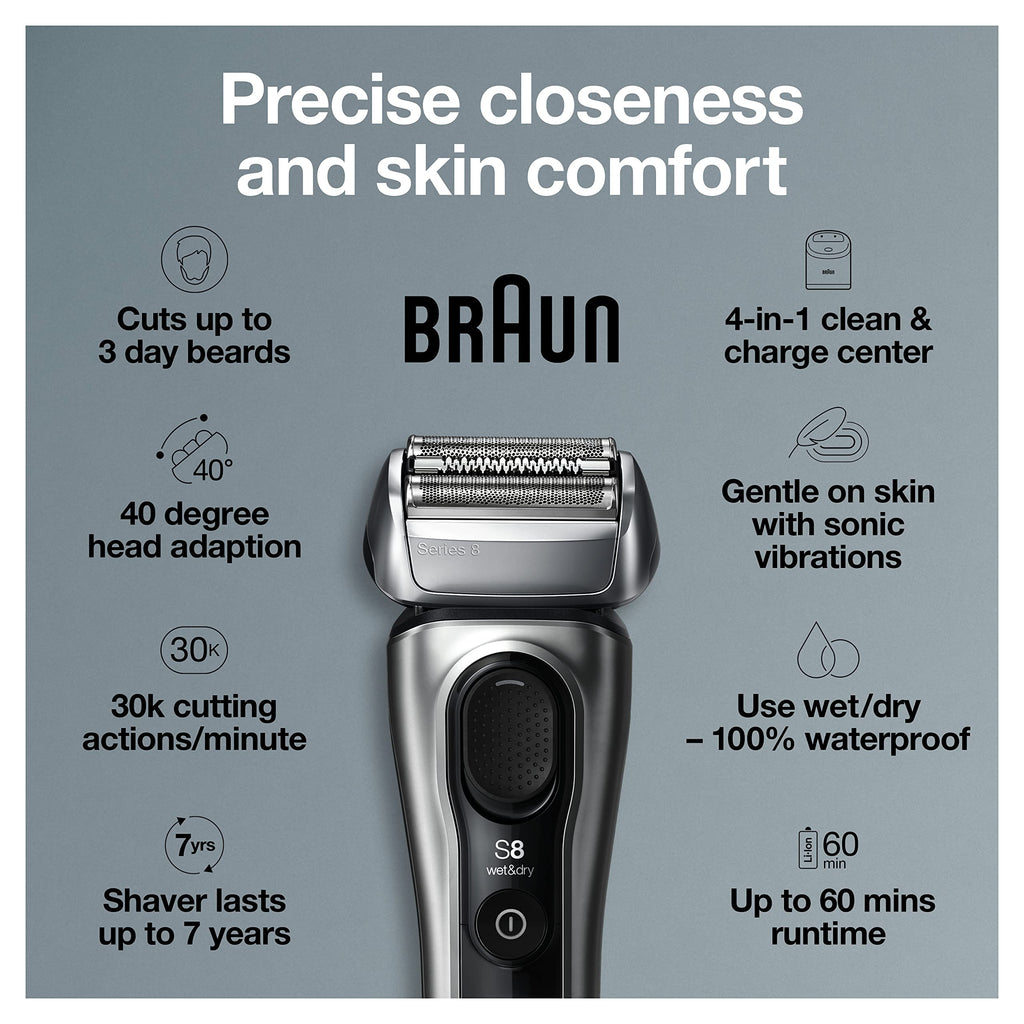 Electric Foil Shaver with Precision Beard Trimmer I2286