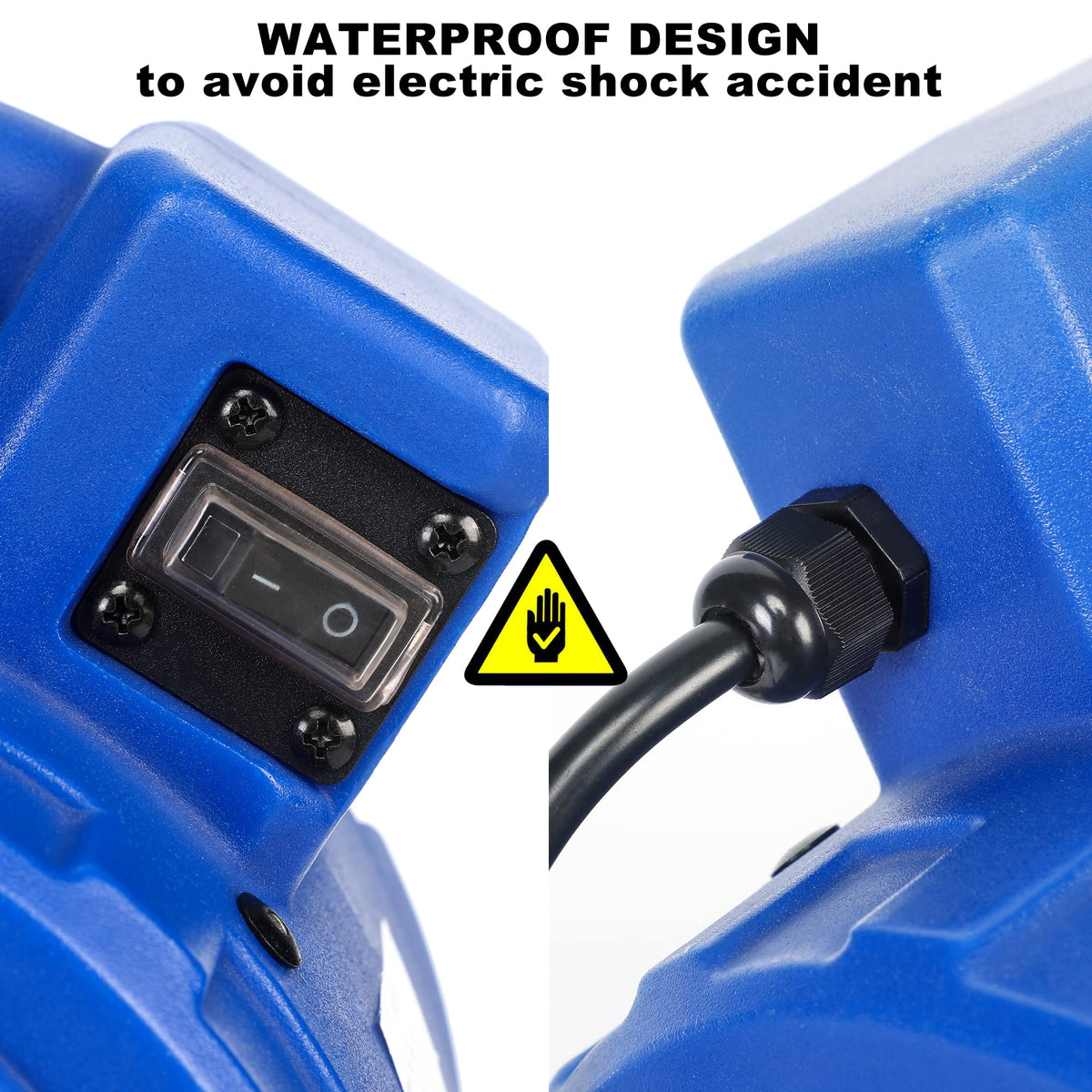 Blue 305 CFM Mini Floor Air Mover X710