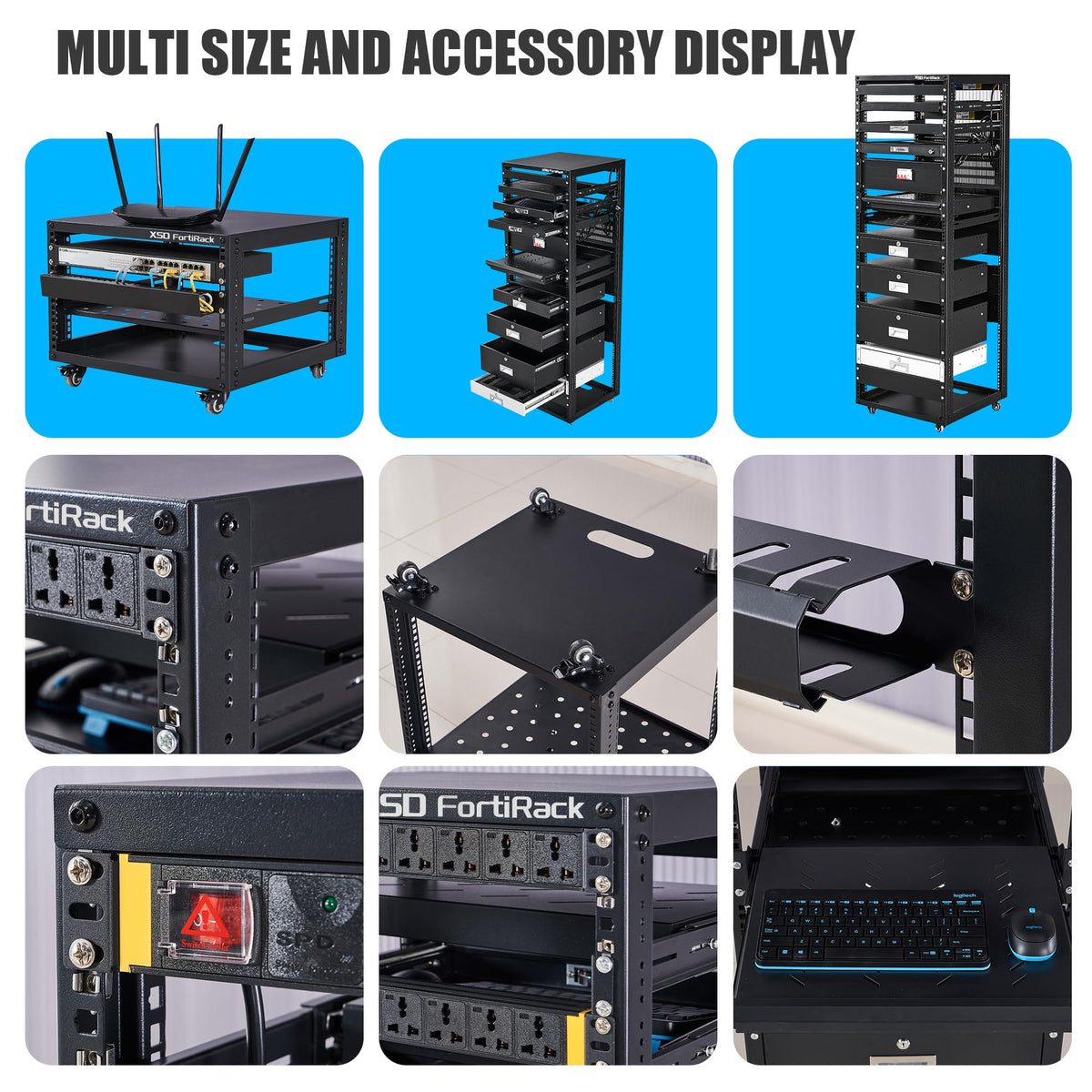 6U Open Frame Rack U7684