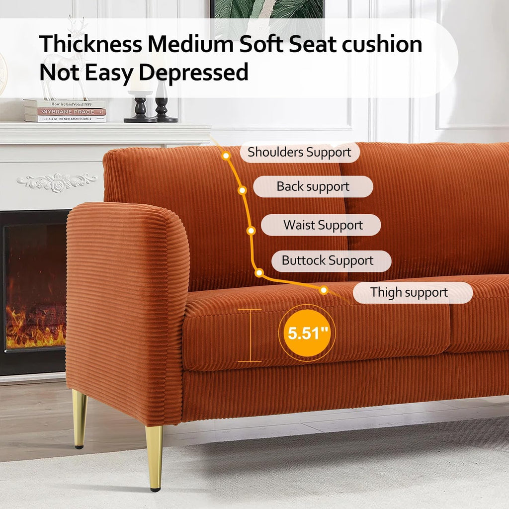 Velvet Loveseat Sofa D412030