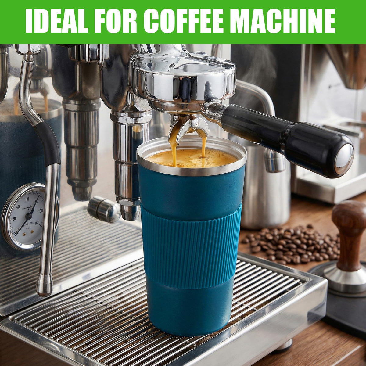 4 Pack 17oz Stainless Steel Insulated Coffee Mug with Lid C464509