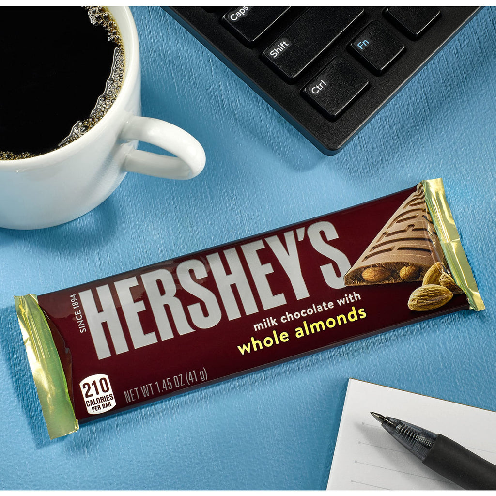 Milk Chocolate with Whole Almonds Candy Bars 1.45 oz 36 Count M70659