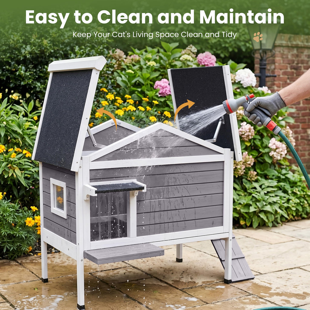 Insulated Outdoor Cat House M549694