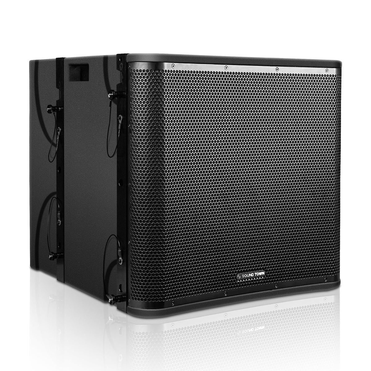 Black 18” 1600W Powered Line Array Subwoofer R566
